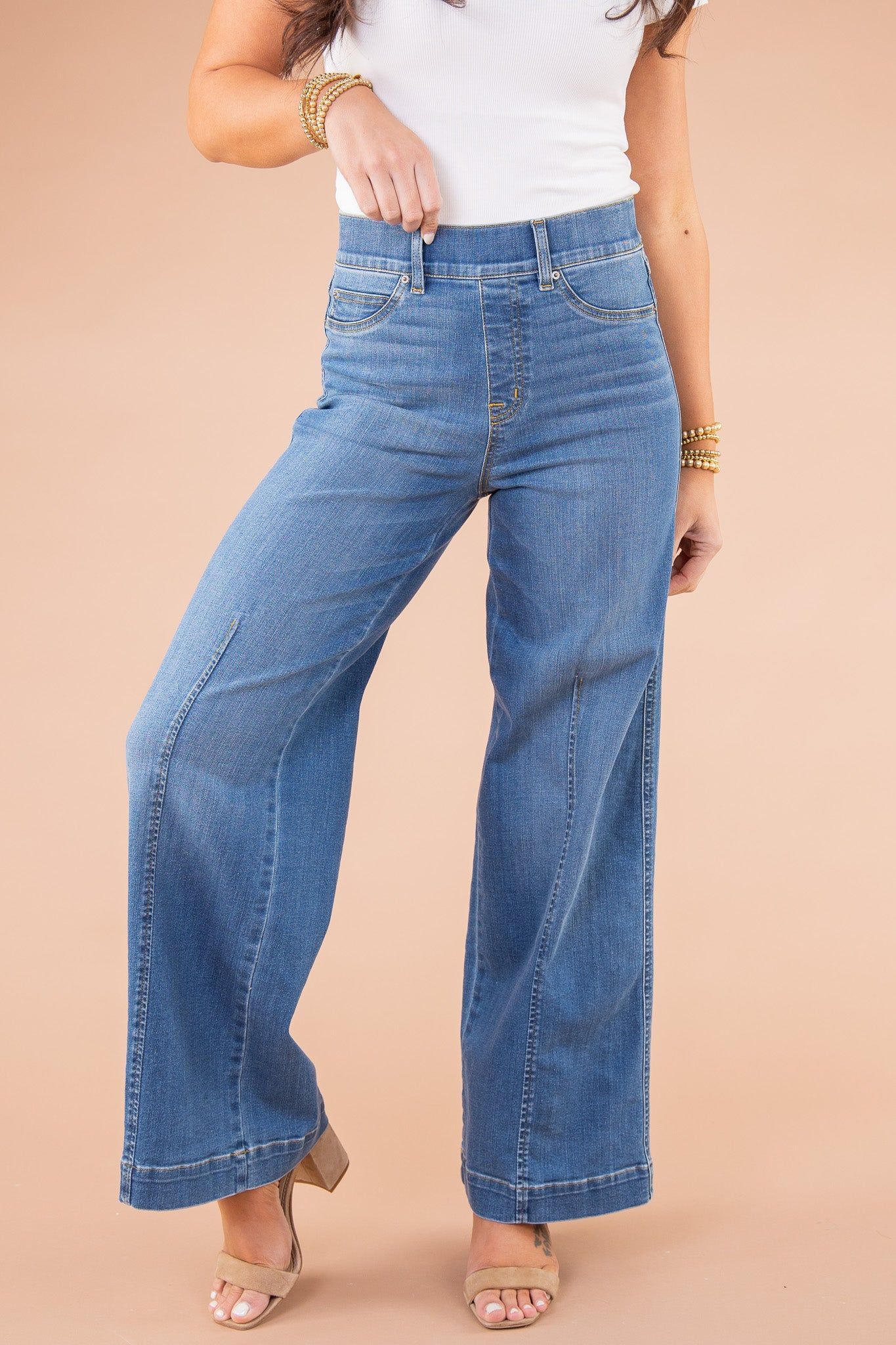 Delphine - Jeans - Klassiker - Blau Denim, Vielseitigs Design - Alltagstauglich für Damen