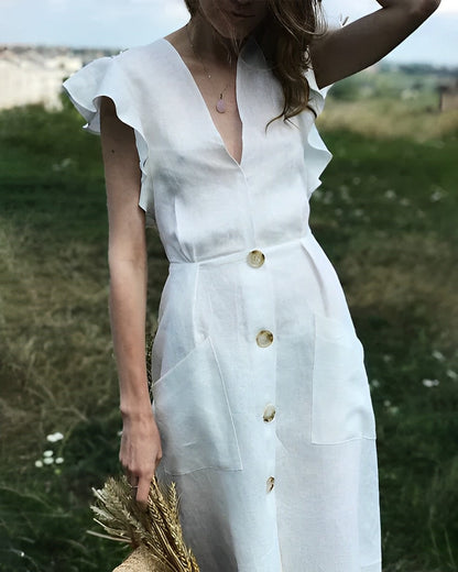 Florence - Vintage-Kleid mit Rüschen für Damen