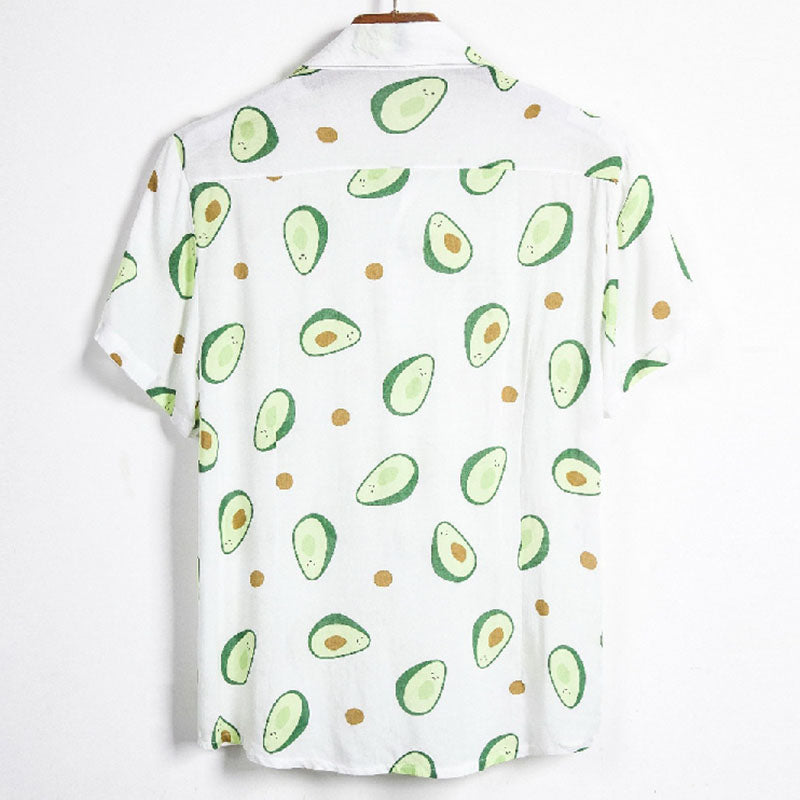 Hattie - Polo-Shirt - Lässig - Avocado-Druck | Formaler Stil - Ideal für Summer für Herren