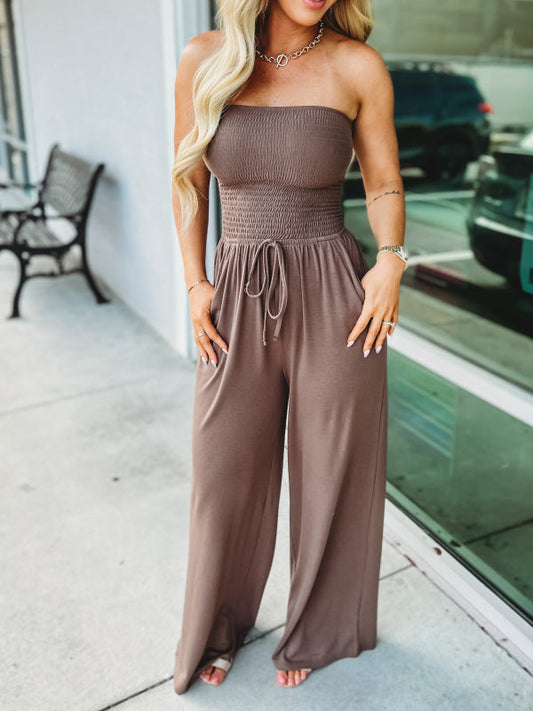 Tyla - Jumpsuit - Schulterfrei - Schick-und-stilvoll - Abend/Sommer für Damen