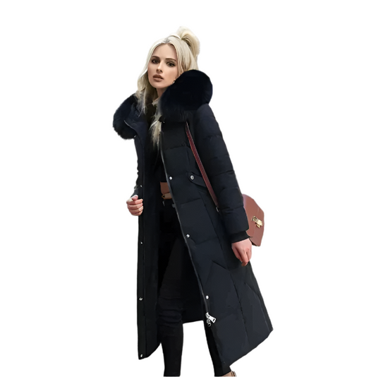 Lange Winterjacke Mit Fellfutter Für Damen | Ideal für Herbst/Winter