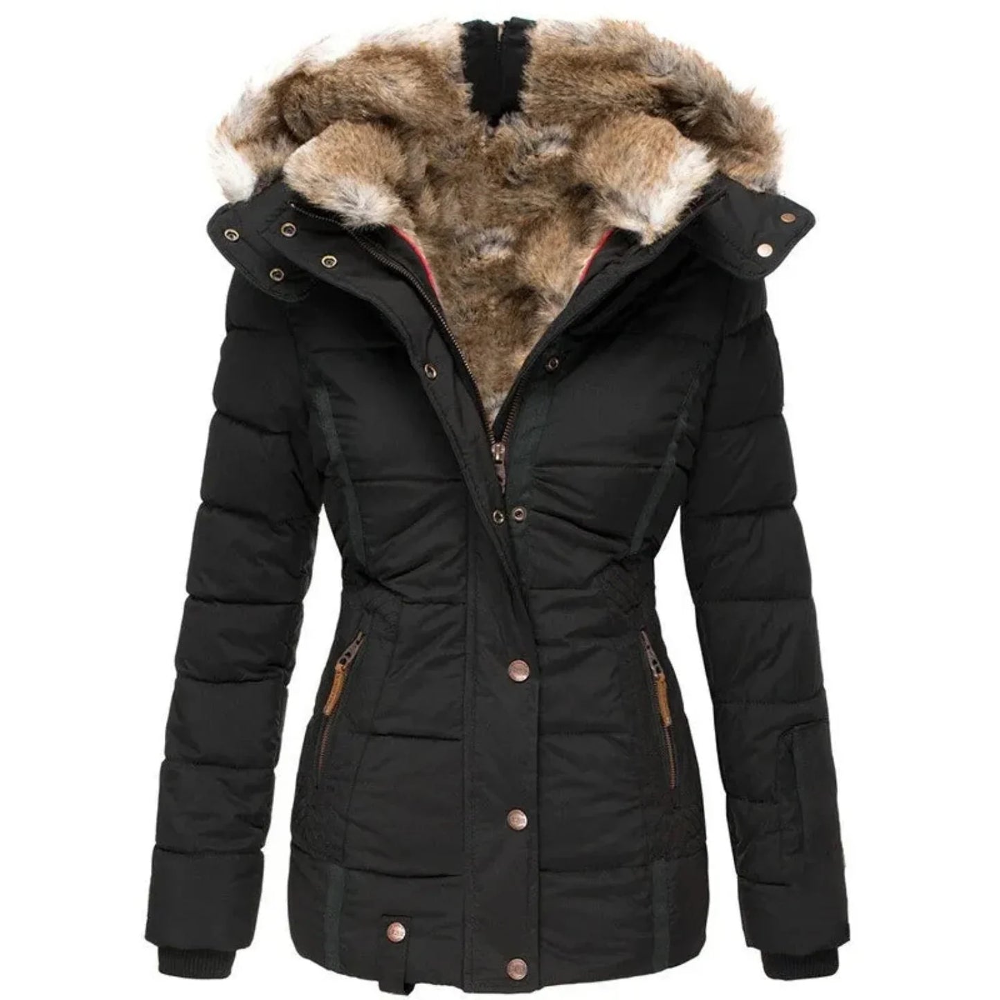 Michaella - Jacke - Luxus - Moderner Stil - Ideal für Herbst/Winter für Damen